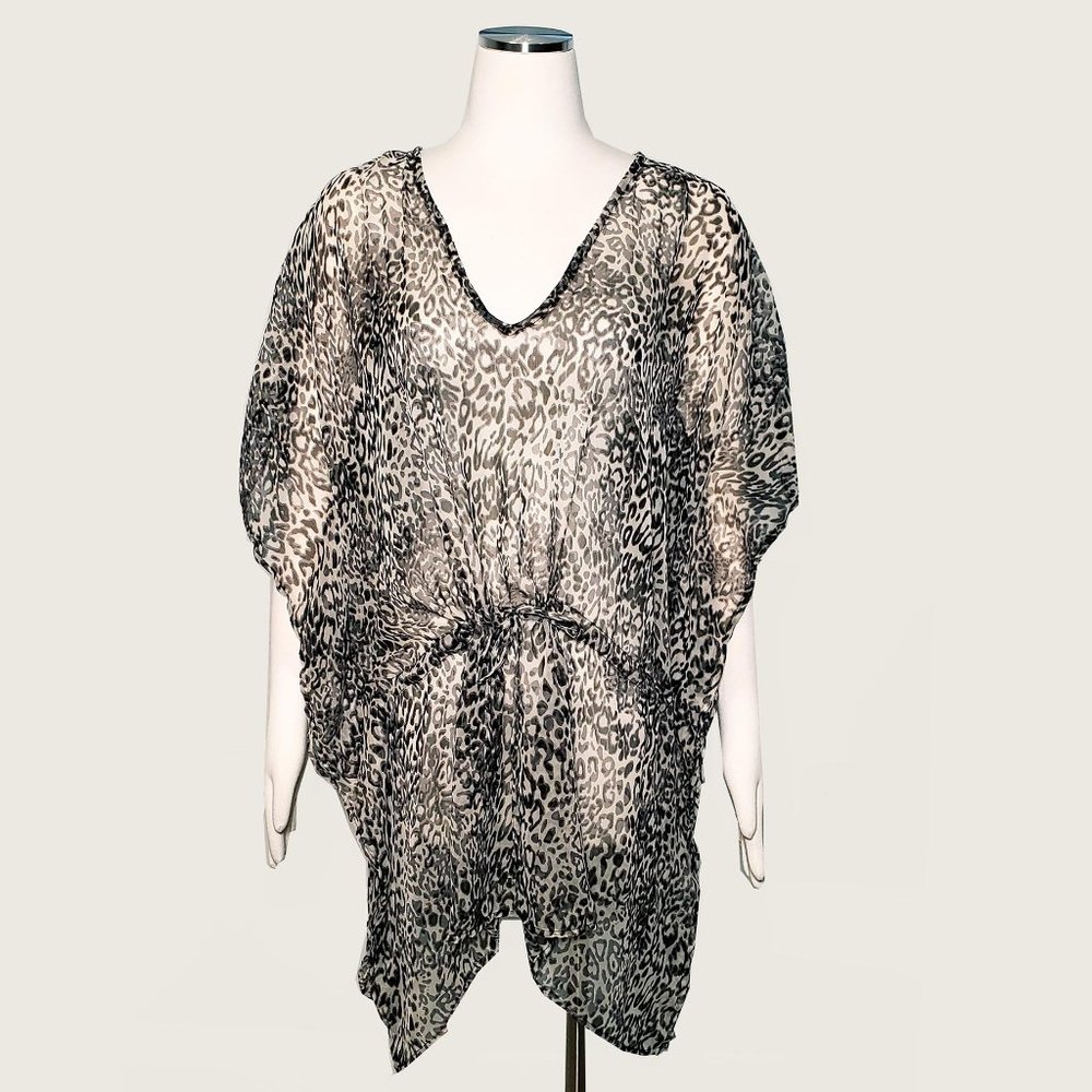Cruise Club Cinch Pareo Print Coverup NWT